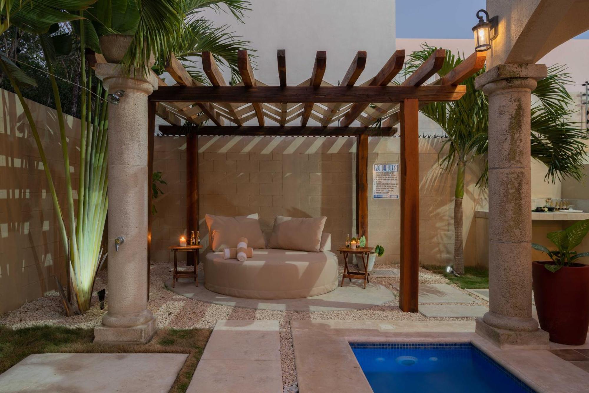 Tulum Stunning Villa For 10-Cabana-Private Pool-Parking Ngoại thất bức ảnh